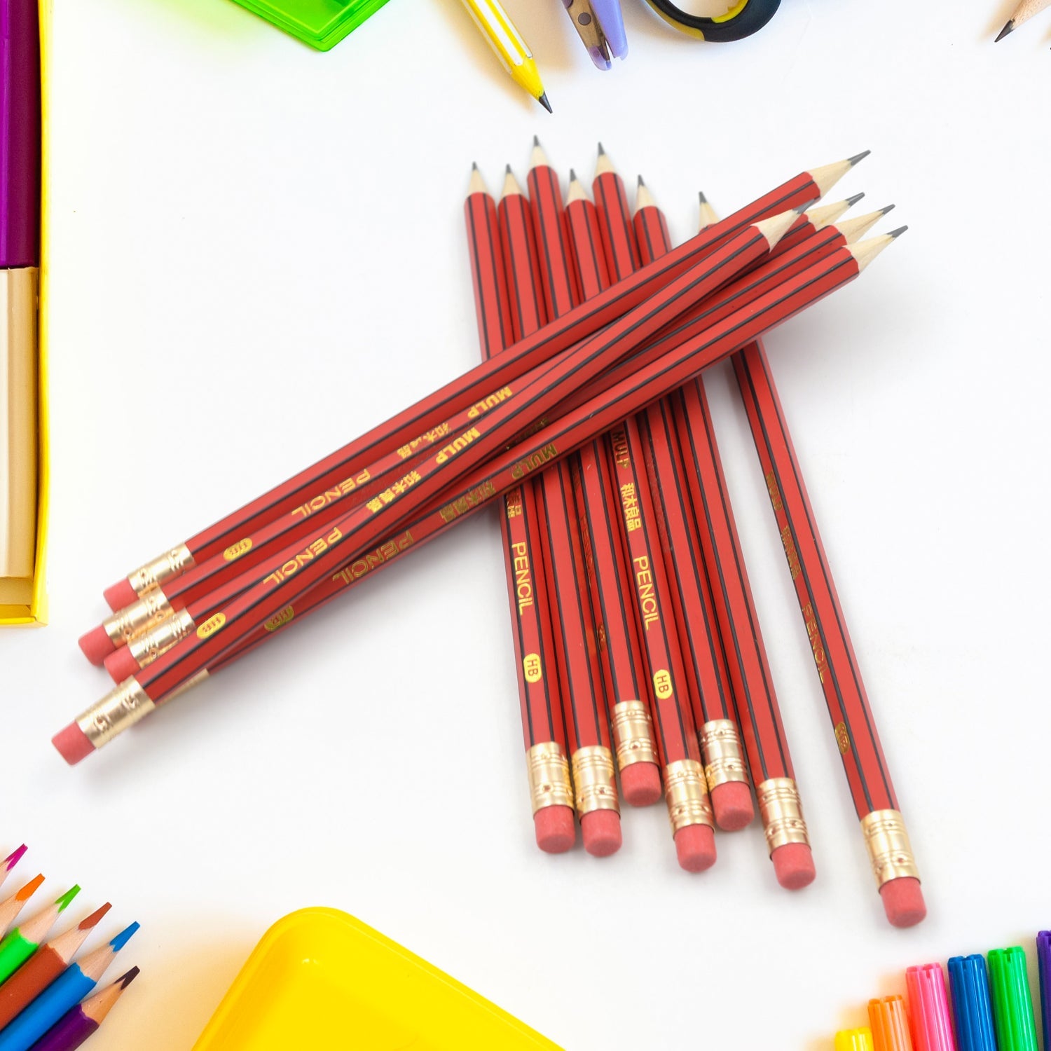 7788 Wooden Pencil Set Multi-Use Wooden Graphite Pencils for Art, School, Office & Gifting - Wood Pencil with Eraser, Sharpener (13 Pc Set) 7788 Wooden Pencil Set Multi-Use Wooden Graphite Pencils for Art, School, Office & Gifting - Wood Pencil with Eraser, Sharpener (13 Pc Set)